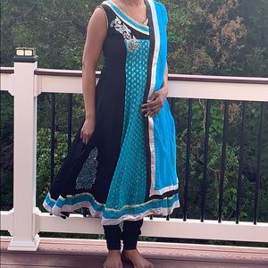 Meenal designer anarkali dress